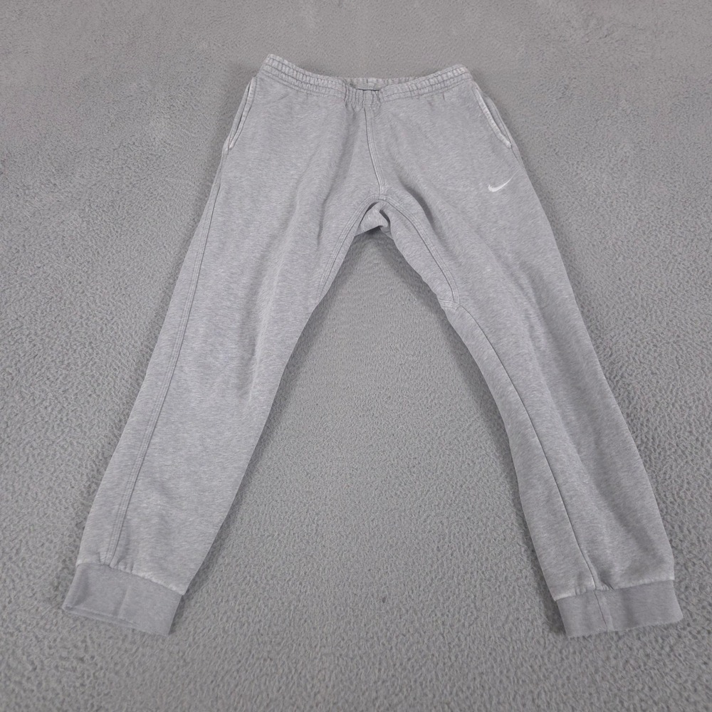 Nike Sweatpants Men Large Grey Sportswear Club Fleece Tapered Leg Cuffed Joggers
